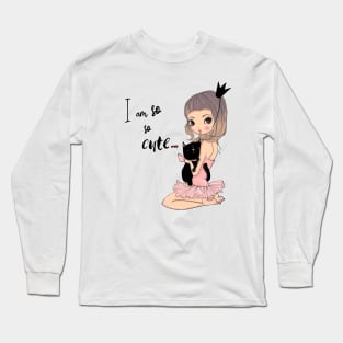 Cute Girl 01 Long Sleeve T-Shirt